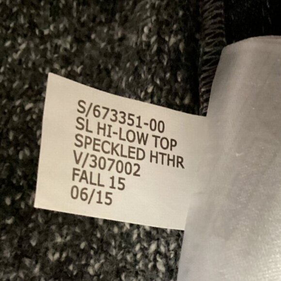 Banana Republic Crew Neck Knit Vest Faux Leather Side Panels XS Gray #126M - Picture 8 of 8